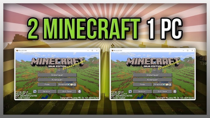 Minecraft: Java Edition Local Splitscreen on PC. : r/localmultiplayergames