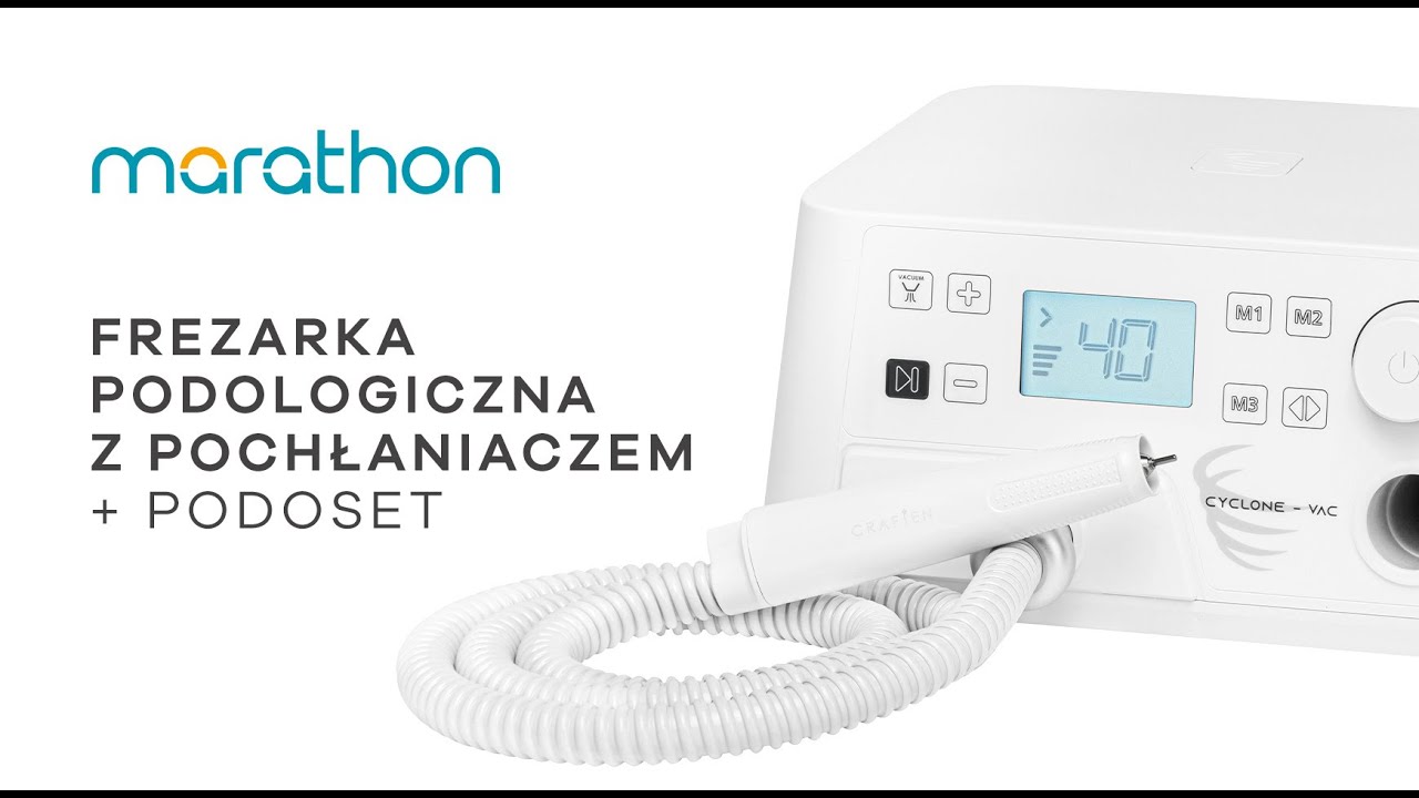 Saeyang frezarka podologiczna Marathon Cyclone - Vac z pochłaniaczem + podoset