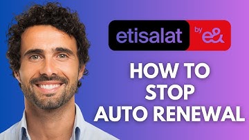 How To Stop Etisalat Auto Renewal (2025)