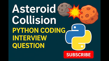 Asteroid Collision Leetcode problem  | Python SolutionTutorial