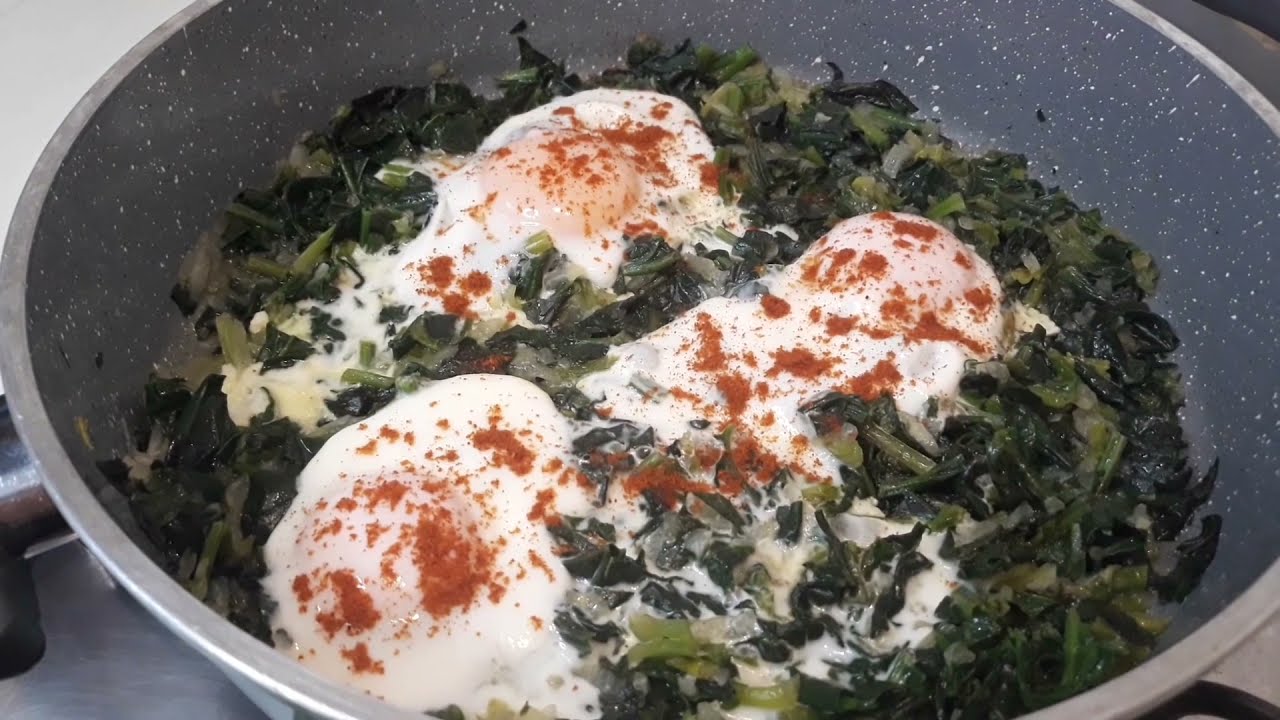 Tadı Leziz Yumurtalı Ispanak ???????? / Yumurtalı Ispanak Yemeği Tarifi / Sebze yemekleri/Yemek Tarifleri