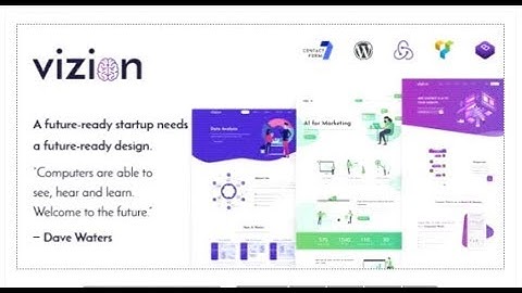 Vizion - AI Startups Responsive WordPress Theme | Themeforest Templates