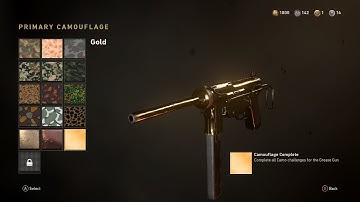 Grease Gun GOLD CAMO | Call of Duty: WWII