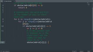 Leetcode 63. Unique Paths II in Python | Python Leetcode | Python Coding Tutorial | Python Code ASMR
