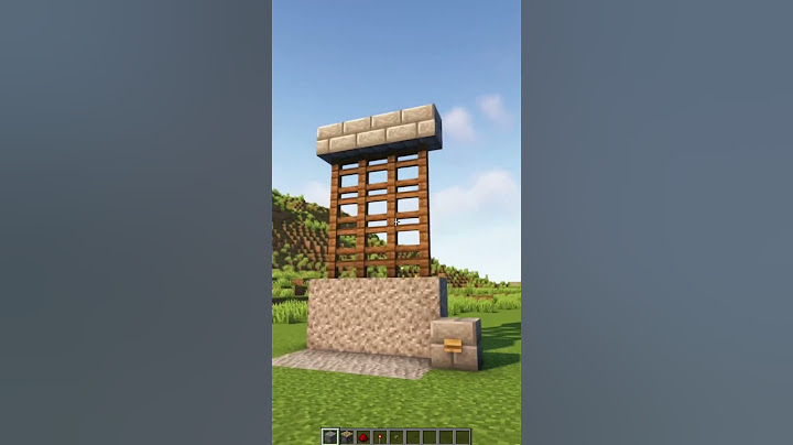 Minecraft: Working Castle Gate! #shorts