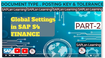Globale instellingen voor SAP S4HANA Finance!!Globale instellingen in SAP Finance!!