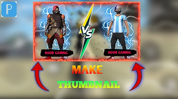 How To Make Free fire Thumbnail | Free Fire Thumbnail Tutorial || 1 vs 1 Thumbnail || Tech SUBI