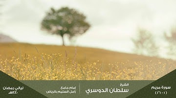 ( فواتح سورة مريم ) ليلة 16 رمضان 1440هـ للقارئ: سلطان الدوسري