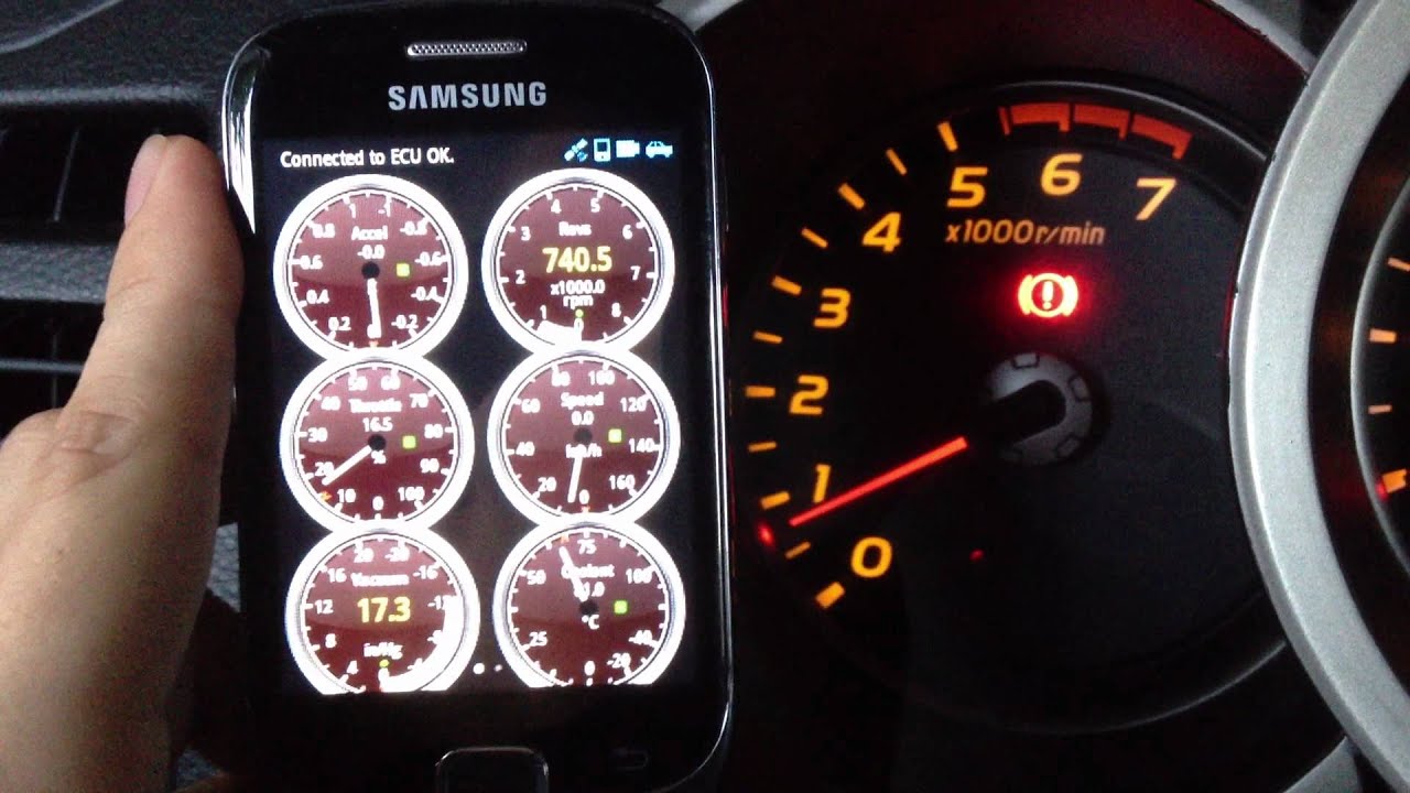 ANDROID TORQUE ELM 327 BLUETOOH SAMSUNG GALAXY FIT - YouTube