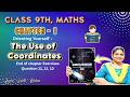class 9 Maths ch 1| Orienting Yourself: The Use of Coordinates End of Chapter Exercise Q11,Q12 & Q13