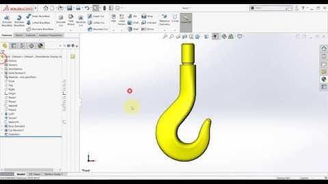SolidWorks Hook modeling