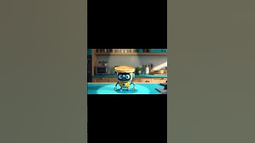 The Robot Wants to make a Cake  #robot #ai #cartoon