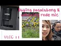 VLOG 11 | buying some pasalubong | rode mic unboxing