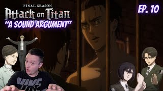 A SOUND ARGUMENT | Attack on Titan Season 4 Episode 10 Reaction / Review