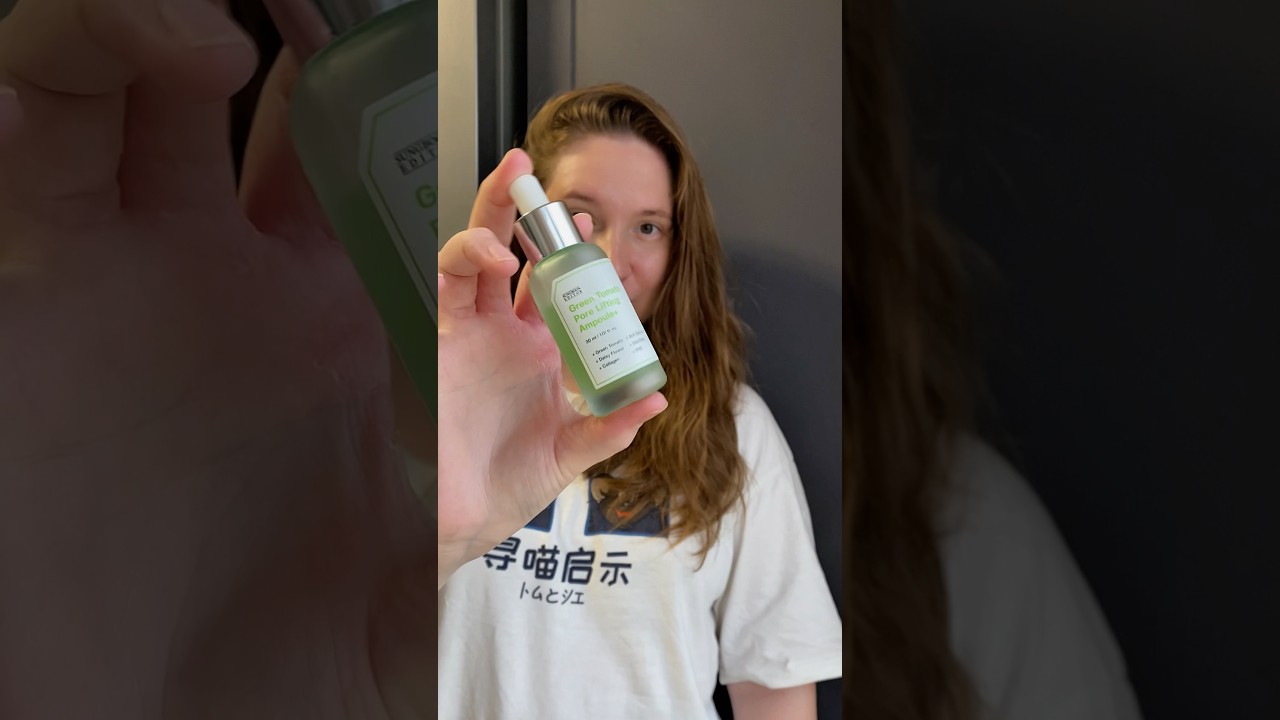 Сыворотка @sungbooneditor_cis Green Tomato PoreLifting Ampoule Она сужает поры и контролирует себум.