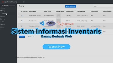 Sistem Informasi Manajemen Barang Berbasis Web | Framework Laravel