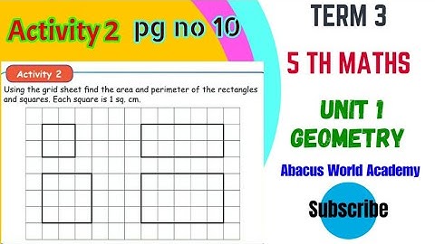 5th standard maths/Term 3 unit 1 Geometry/Activity 2 pg no 10/New samacheer Syllabus