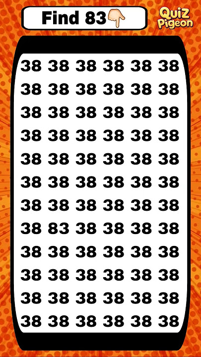 Find the number 83 #puzzle #quiztime #mindgames #numberpuzzle