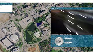 Tasking a PTZ camera by clicking on map
