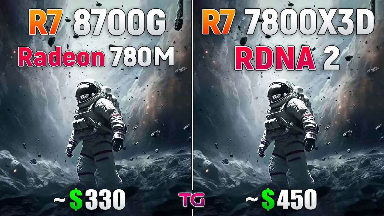 Ryzen 7 8700G (Radeon 780M) vs Ryzen 7 7800X3D (RDNA2) - CPU and iGPU ...
