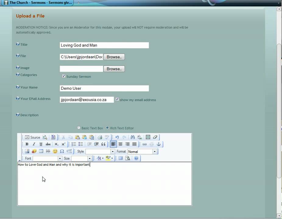 How To Upload A Sermon to Your Church Website CMS - YouTube
