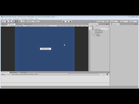 Change Scene By Clicking on button in unity :