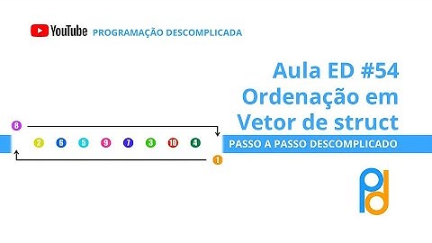 Estrutura de Dados em C | Aula 54 - Ordenação em Vetor de Struct