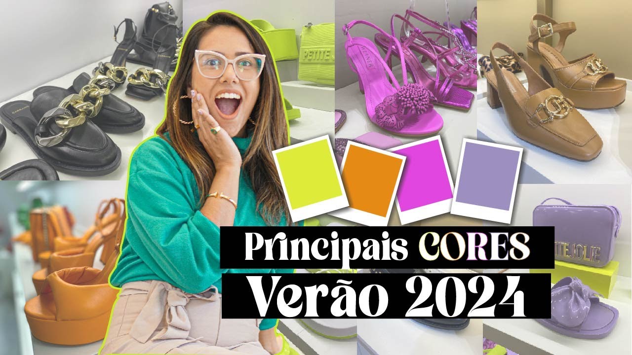 Principais Cores Do VerÃo 2024 Sapatos E Bolsas Youtube