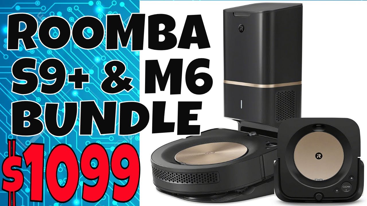 en sælger ressource junk iRobot Roomba S9+ Robot Vacuum & Braava Jet M6 Mop BUNDLE - $1099 Great  deal! - YouTube