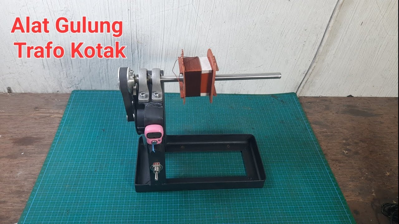 Cara Membuat Alat Gulung Trafo - Alat Gulung trafo Kotak