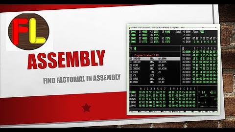 Find Factorial in assembly || Assembly Language