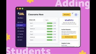 Teacher Dashboard   Adding in Students