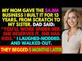 My Mom Gave the $4 8M Business I Built to My Sister — Five Months Later, They Begged