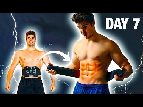 I Wore An Electric Ab Belt For A Week-- Effortless 6 pack?