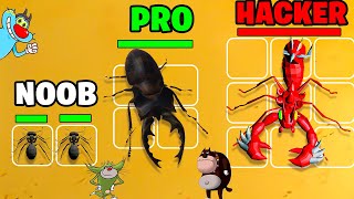 NOOB vs PRO vs HACKER | In Merge Insect | With Oggy And Jack | Rock Indian Gamer |