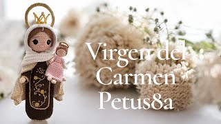 Cómo tejer últimos detalles Virgen del Carmen, amigurumis by Petus ❤️