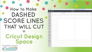 How to Make Dashed Score Lines in Cricut Design Space