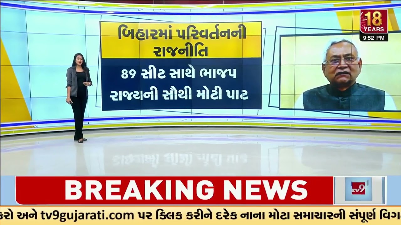 GFX: Nitish Kumar Files Rajya Sabha Nomination, Bihar Politics Takes Major Turn | TV9Gujarati