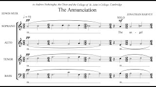 Play video: Jonathan Harvey - The Annunciation (score video)