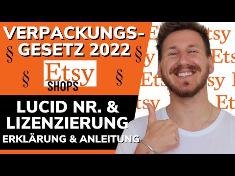 Etsy Verpackungsregister | Etsy LUCID Nummer eingeben | Etsy Verpackungsgesetz 2022