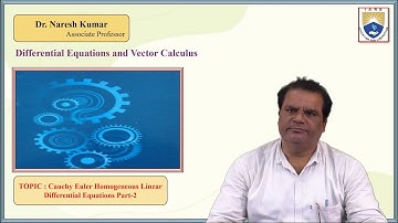 Cauchy Euler Homogeneous Linear Differential Equations Part 2 by Dr. Naresh Kumar