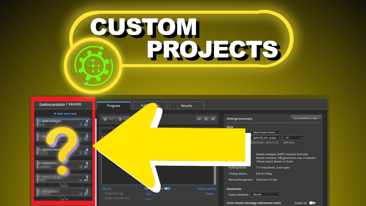 🔄⚙️ StrategyQuant: Custom Project , Domina los Flujos de Trabajo 🚀🤖 ...