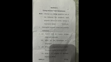 BCA 1st semester programming principles and algorithms question paper