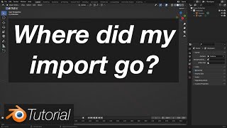 Import Not Appearing in the Viewport Quick Fix in Blender screenshot 3