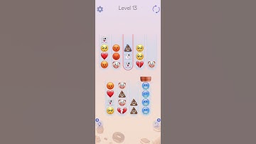 Emoji Sort Master Level 13 Walkthrough Solution iOS/Android