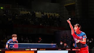 長﨑美柚 vs 芝田沙季 TFINALGAME 木下アビエル神奈川vs日本ペイントマレッツ ノジマTリーグ2024-2025 2024年11月9日 とどろきアリーナ 第1G【卓球 Tリーグ公式】