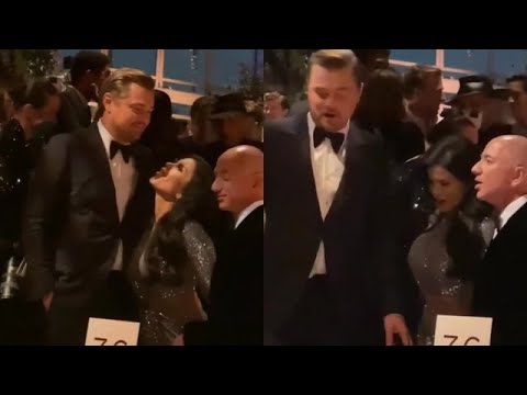 Leonardo Dicaprio Meets Jeff Bezos x His New Girlfriend