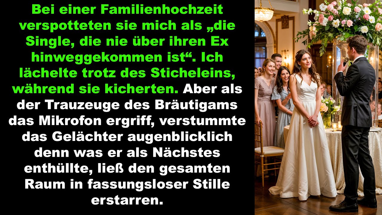 bei der hochzeit verspotteten sie mich als 