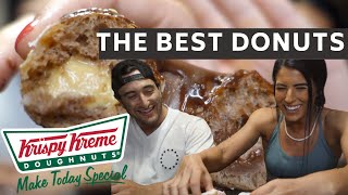 CRAVING CRUSHER CHEAT DAY |13 Flavors Of Krispy Kreme DONUTS