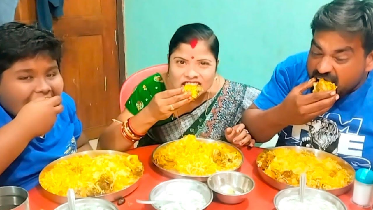 Yummy yummy special biryani 😉👌🫰🤤😏//Pradip Prangya eating channel🙏
